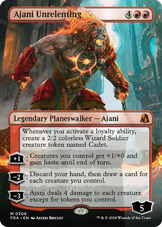 Ajani Unrelenting (Borderless) - Reality Fracture (FRA)