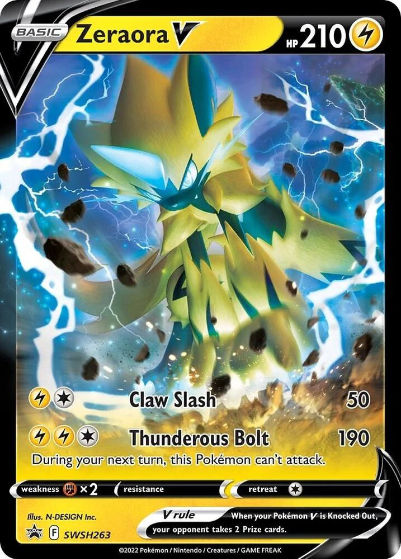 Zeraora V - SWSH263 - SWSH: Sword & Shield Promo Cards