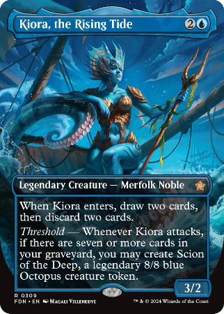 Kiora, the Rising Tide (Borderless) - Foundations