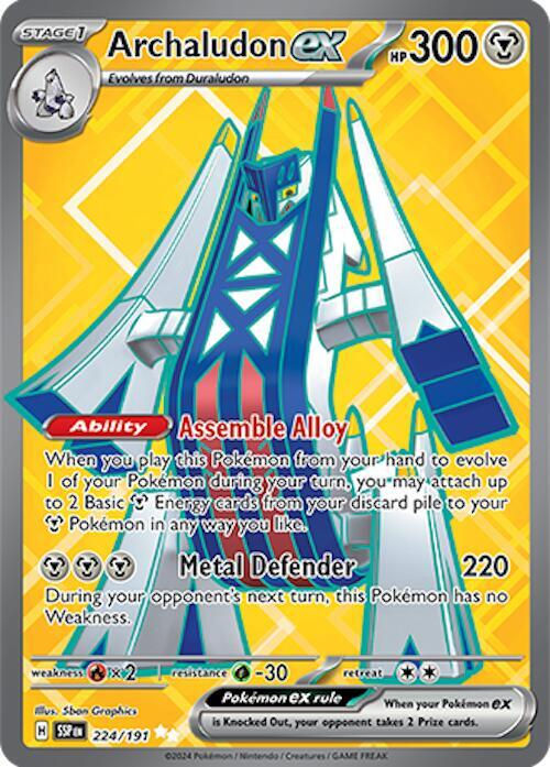 Archaludon ex - 224/191 - SV08: Surging Sparks