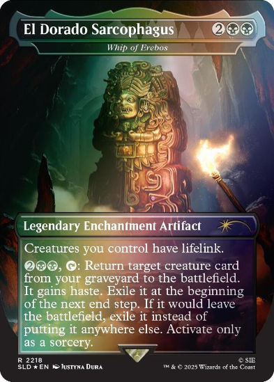 El Dorado Sarcophagus - Whip of Erebos (Rainbow Foil) - Secret Lair Drop Series