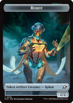 Robot // Lander (0008) Double-Sided Token - Edge of Eternities