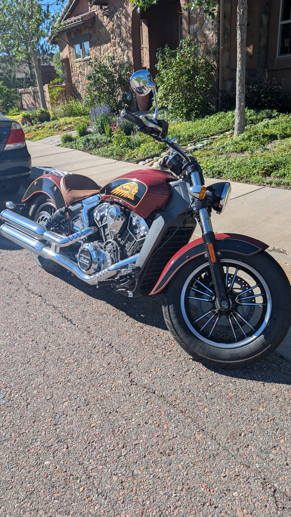 Detailed Indian motorcycle