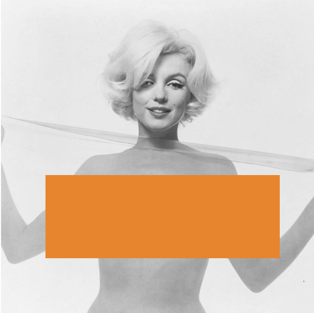 Marilyn with orange square