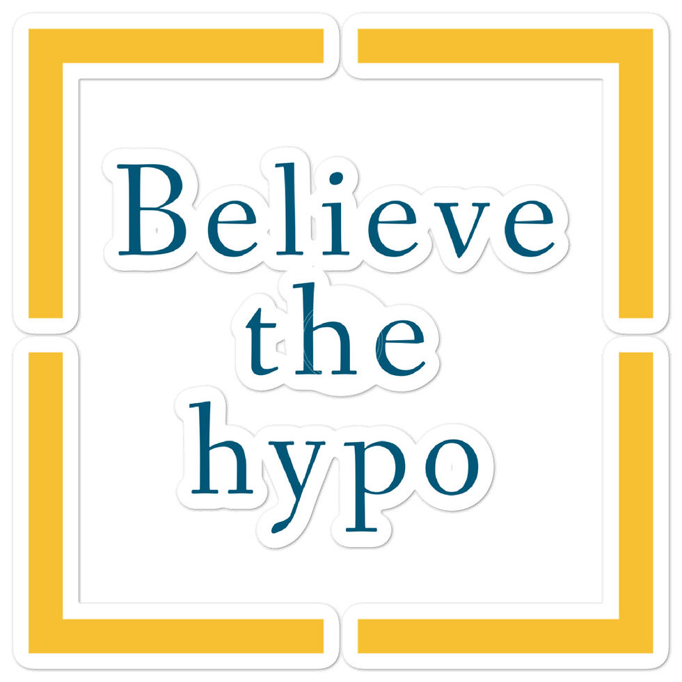 Thumbnail: Believe the hypo Bubble-free stickers