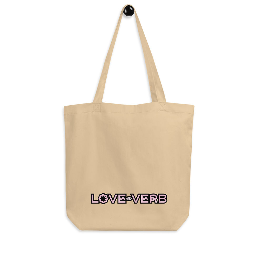 Miniatura: "Love is a Verb" Eco Tote Bag