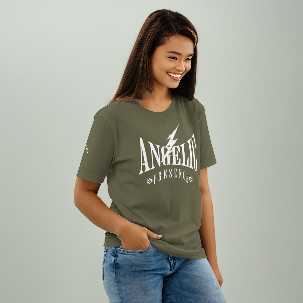 Thumbnail: Unisex organic cotton t-shirt Angelic Presence