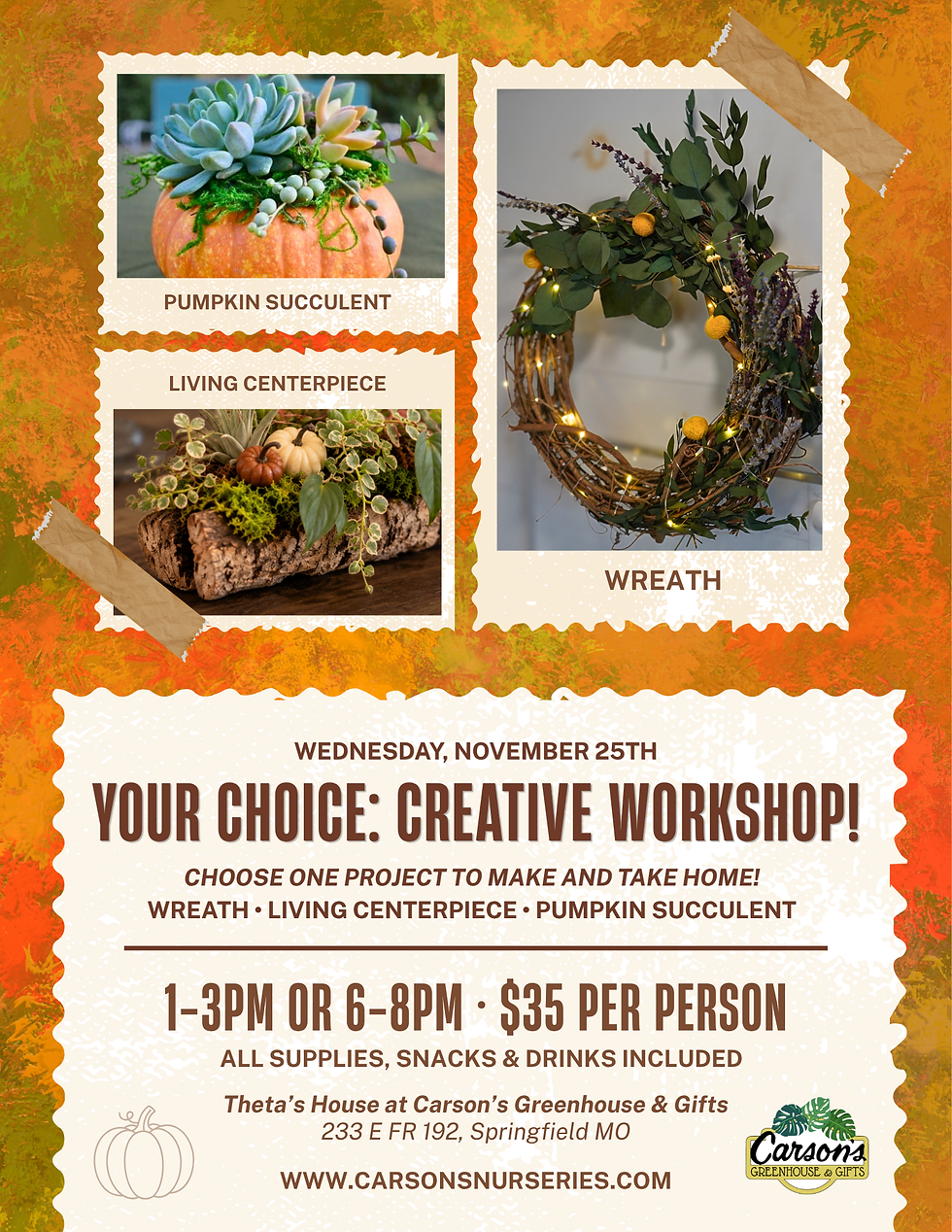 Your Choice: Creative Workshop!
