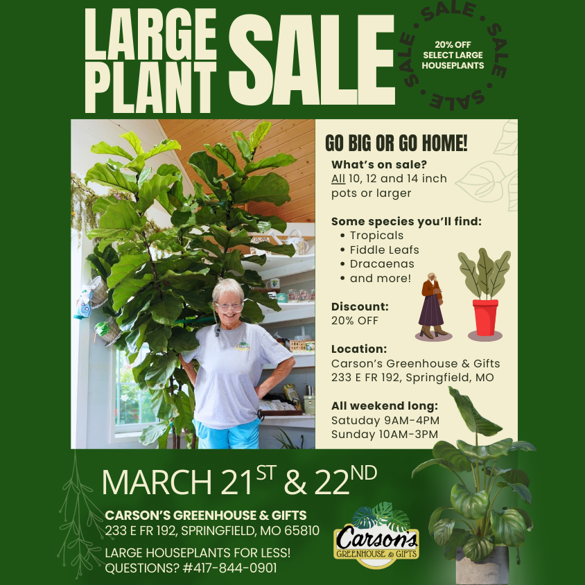 Large Plant Sale Weekend