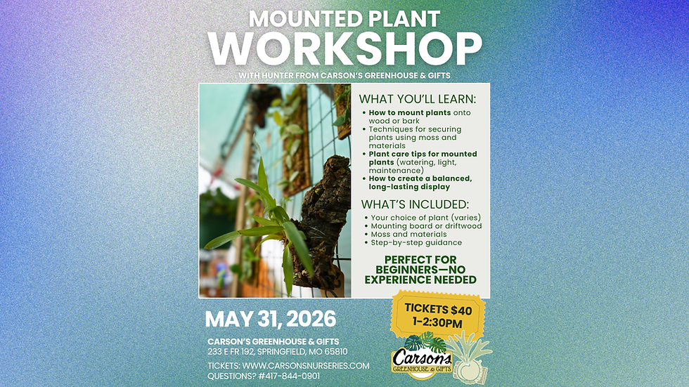 Mounted Plant Workshop