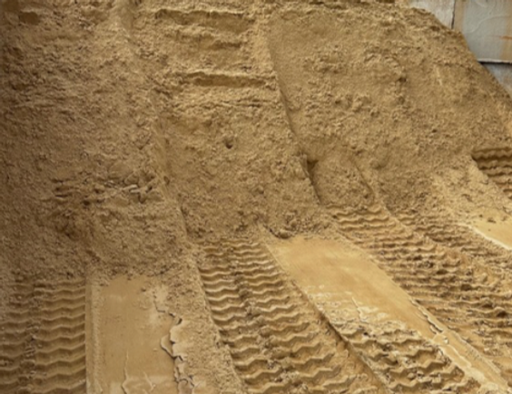 Mortar sand, fine-grain washed and screened sand for masonry, brickwork, and landscaping projects in King, North Carolina.