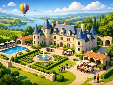 Historic Estate Rental France for Groups