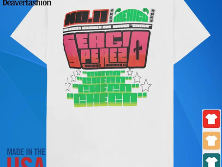 Top sergio perez red bull racing castore 2024 shirt
