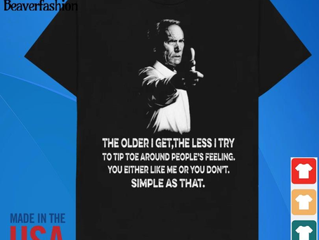 Official clint Eastwood the older I get the less I try 2024 shirt