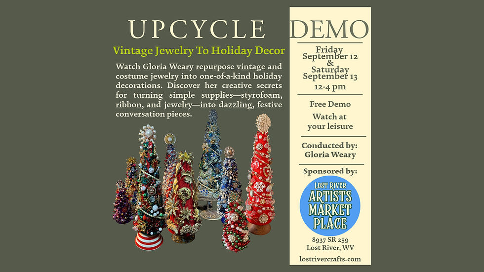 Crafting Holiday Decor by Upcycling Vintage Jewelry