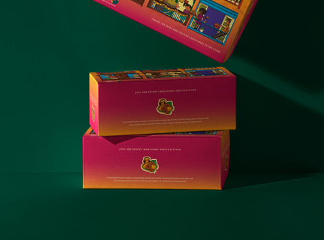 Sweet Karam Coffee giftbox illustration