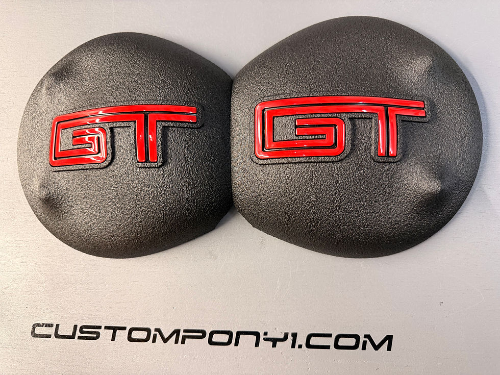 Miniaturbild: 2005-2014 Mustang Strut Tower Covers (GT) choose logo color