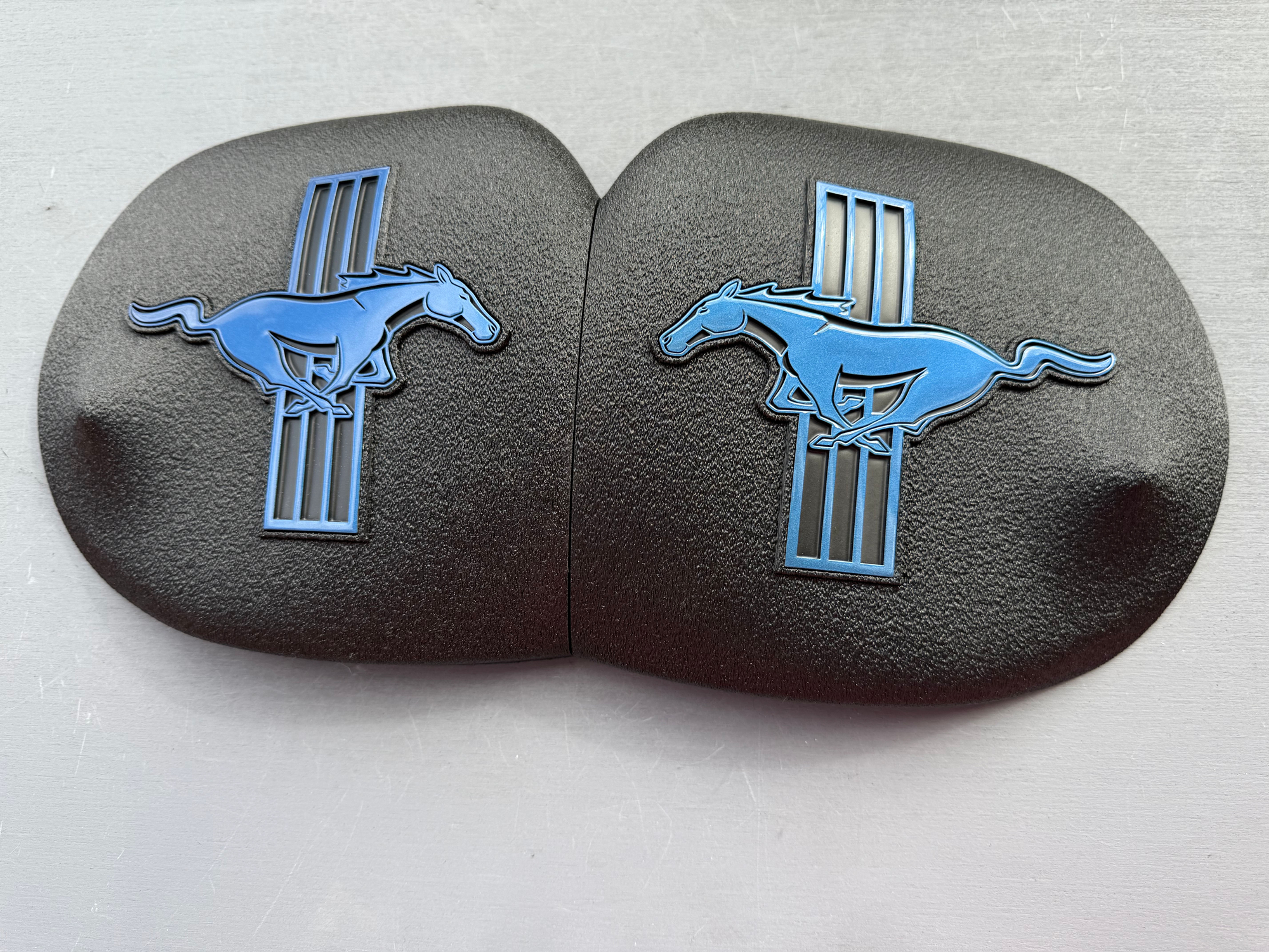 2015-2023 mustang strut tower covers (pony tribar)