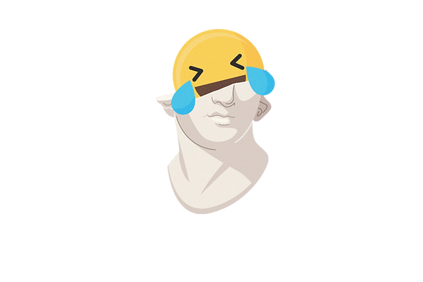 statue avec fou rire