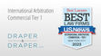 Draper & Draper Named Tier 1 for International Arbitration by U.S. News "Best Law Firms"