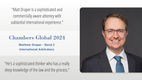 Chambers Global Ranks Matthew Draper Among the Top U.S. International Arbitrators