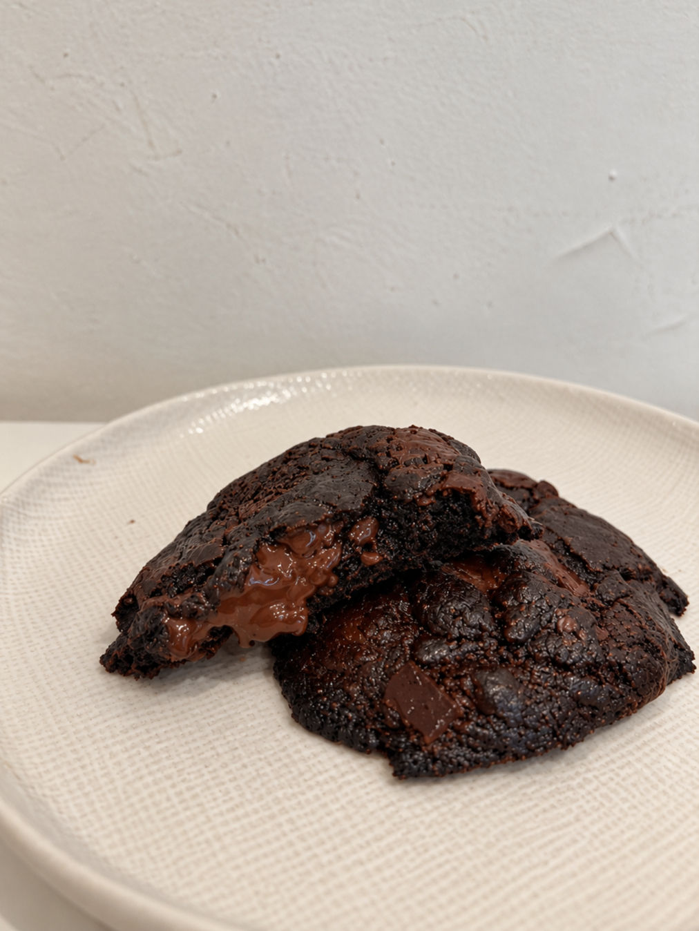 Chewy Gooey Double Chocolate Cookies