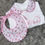 Thumbnail: Floral collared sleepsuit and bib