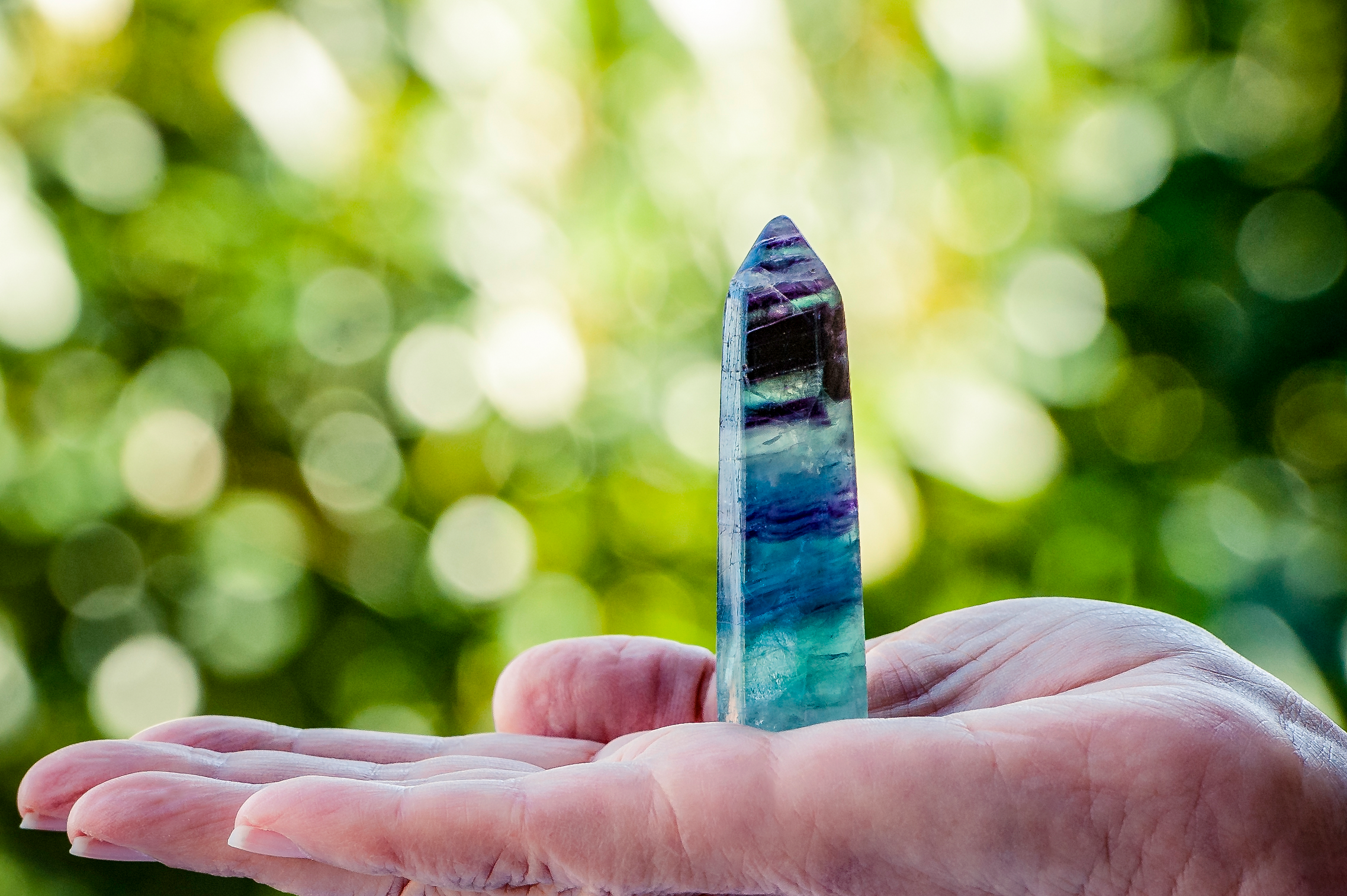 PUNTA FLUORITE ARCOBALENO H 8