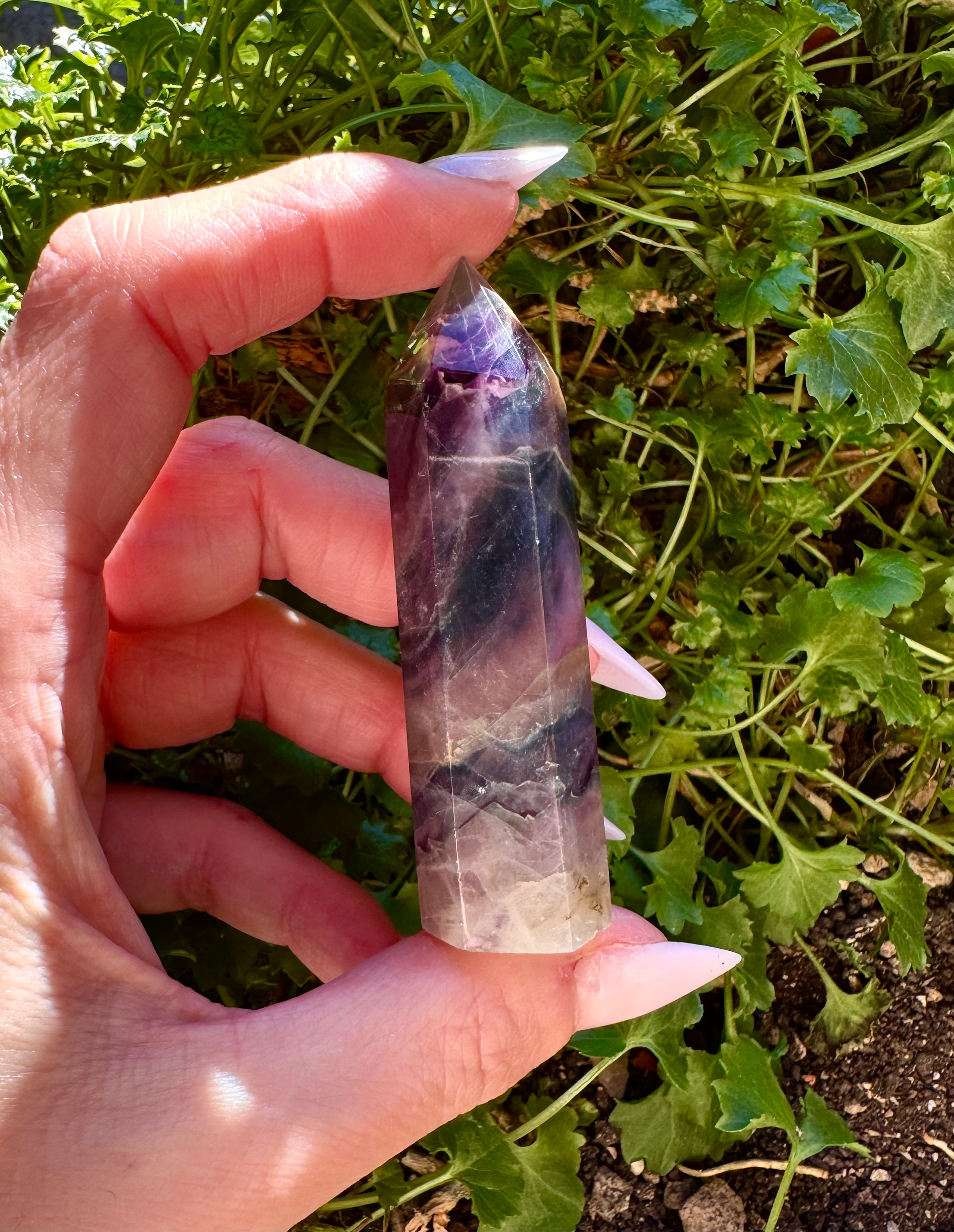 PUNTA FLUORITE ARCOBALENO
