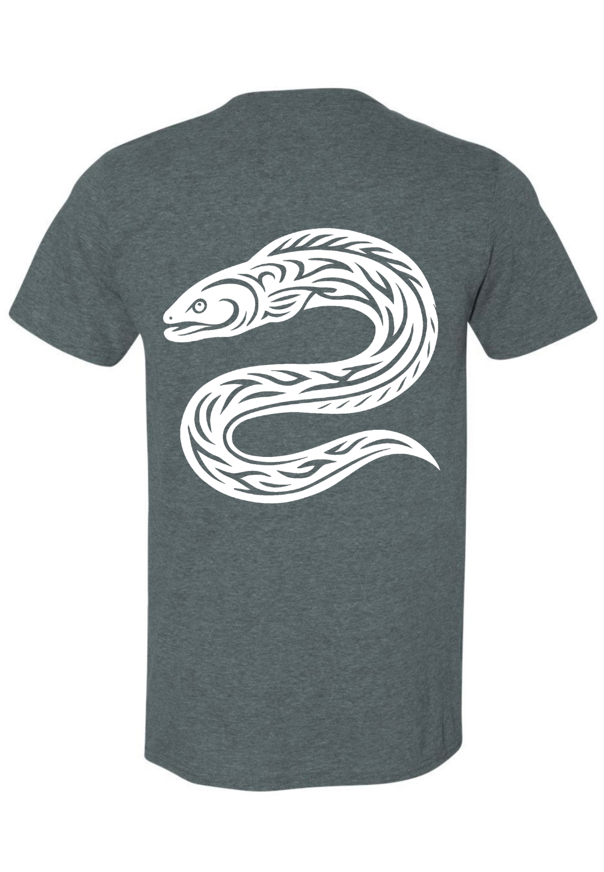 Eel Clan Tee - Dark Heather / White Design