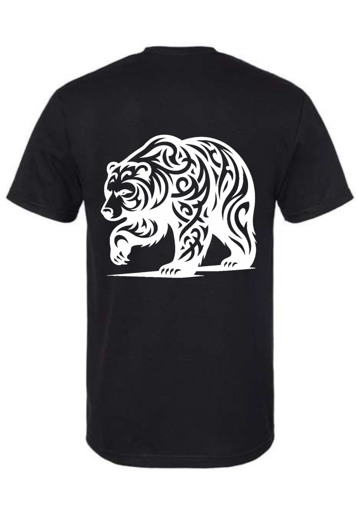 Bear Clan Tee - Black / White Design