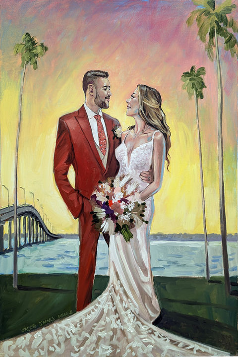 wedding painting, live wedding painter, live event painter, live event painting, bride, groom, wedding ceremony, wedding painting, unique wedding ideas, wedding gift, wedding floral, wedding dress, wedding flowers, Florida weddings