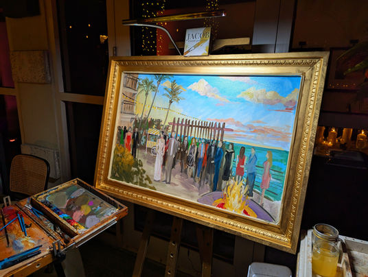 wedding painting, live wedding painter, live event painter, live event painting, bride, groom, wedding ceremony, wedding painting, unique wedding ideas, wedding gift, wedding floral, wedding dress, wedding flowers, Florida weddings