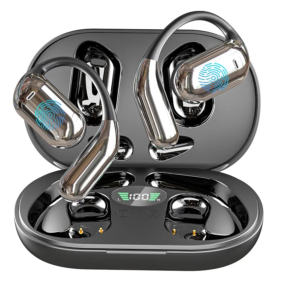 Thumbnail: 3-in-1 AI Translator Earbuds 144 Languages Noise Cancelling Bluetooth 5.3 Headse