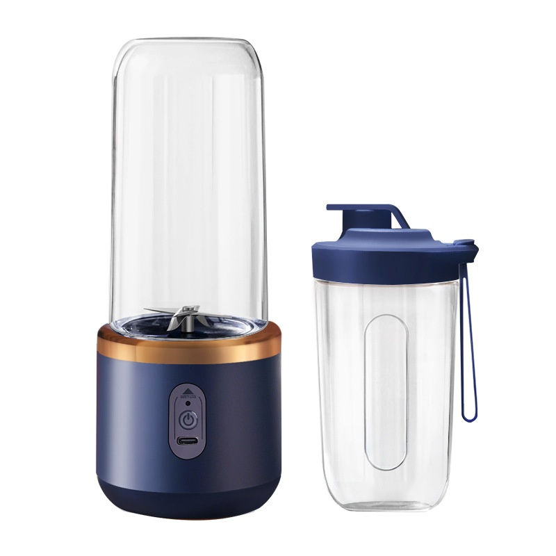 Thumbnail: Double Cup Portable Blender USB Juicer Fruit Mixer for Smoothies Milkshakes and 