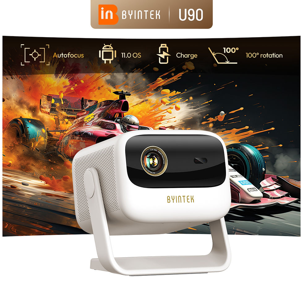Thumbnail: BYINTEK U90 Projector 4K Google TV 11.0 Full HD1080P Cinema WiFi Portable 1080P 