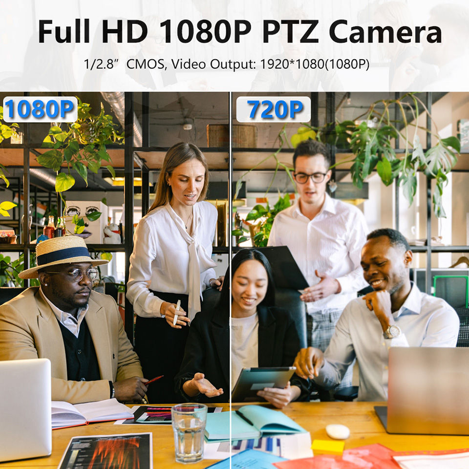 Thumbnail: Runpu 4K30fps 20X Optical Zoom AI-Tracking Ptz NDI Camera HDMI LAN POE Live Stre