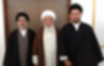 Ayatollah Fadhil Milani, Grand Ayatollah Ishaq Fayadh, and Dr. Sayed Ali Abbas Razavi