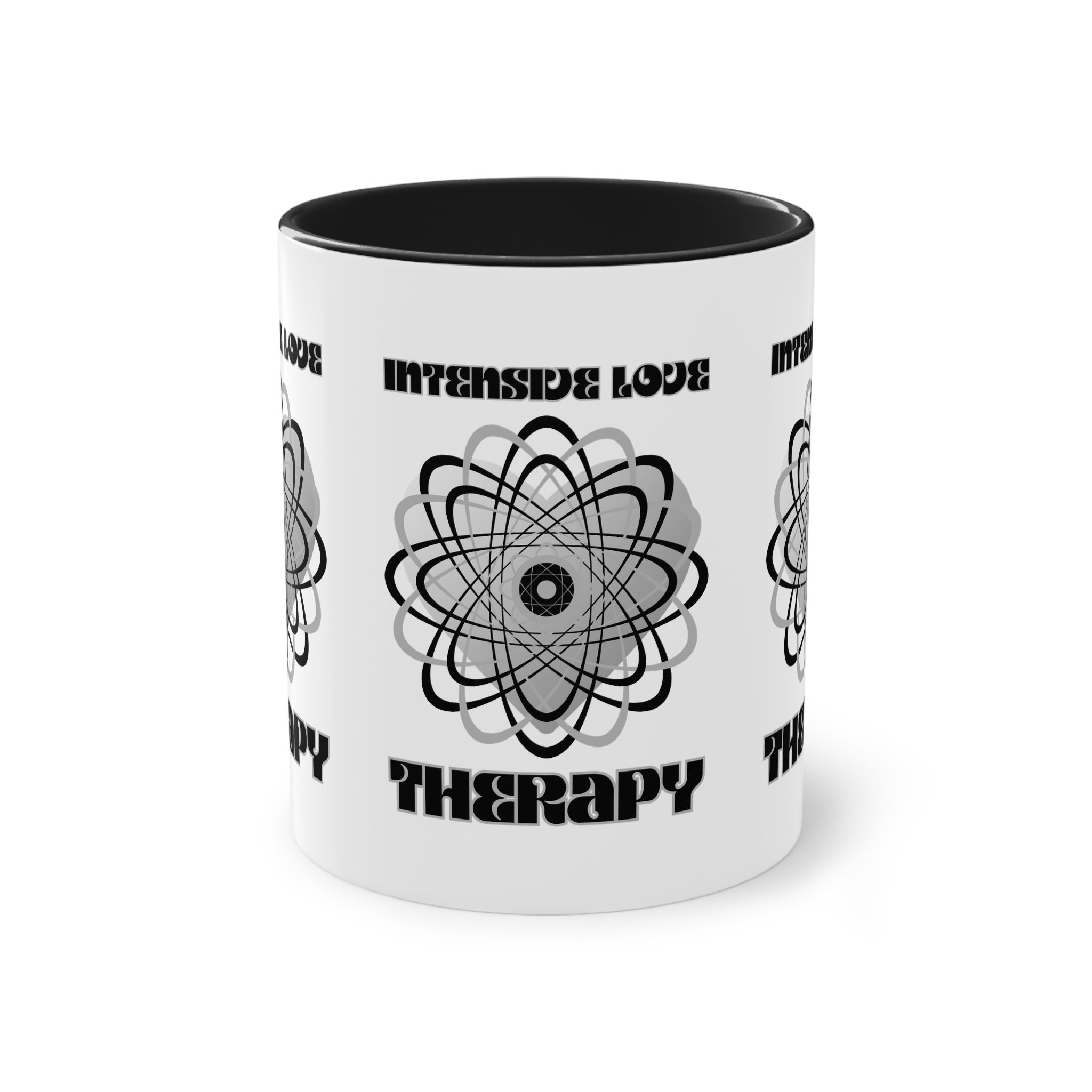 Intense Love Therapy Two-Tone Coffee Mug - 11oz Unique Design for Coffee Lovers
