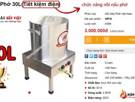 Bí kíp chọn nồi nấu phở dung tích lớn cho gia đình và quán