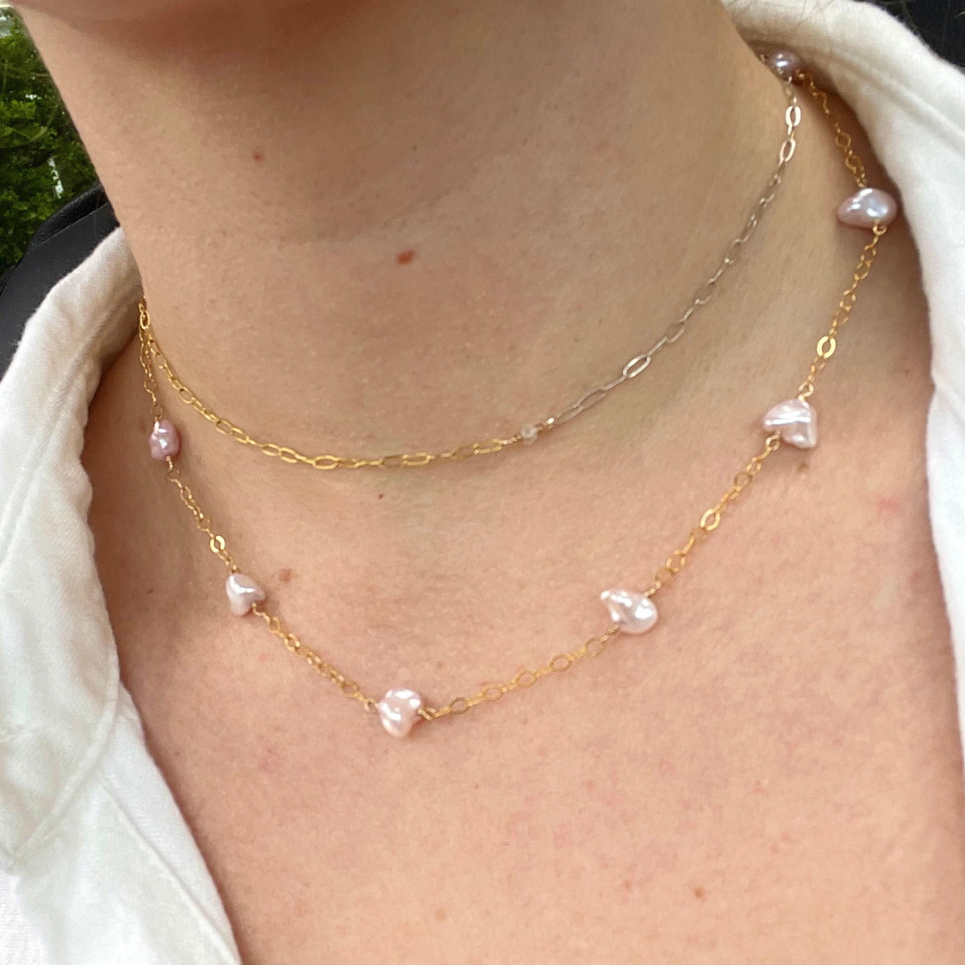 String of pearls necklace