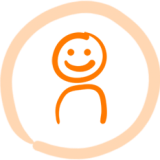 Happiness icon humanutopia