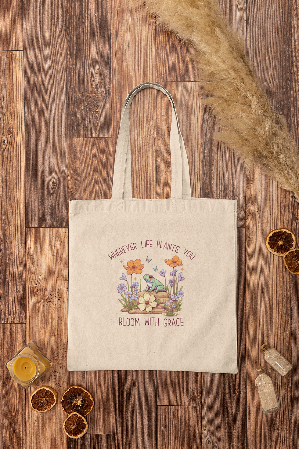 Thumbnail: BLOOM WITH GRACE TOTE BAG