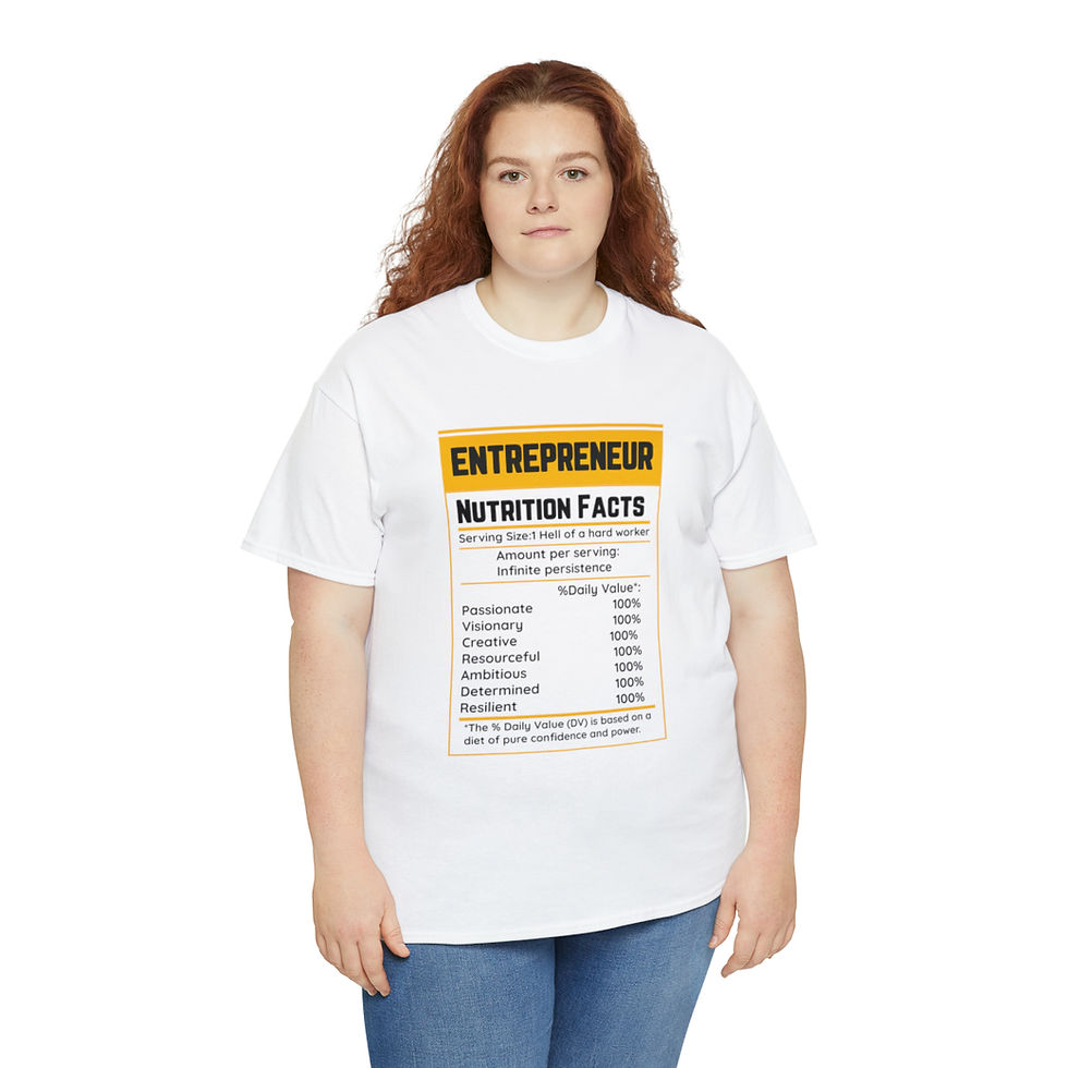 Thumbnail: UNISEX ENTREPRENEUR LABEL T SHIRT