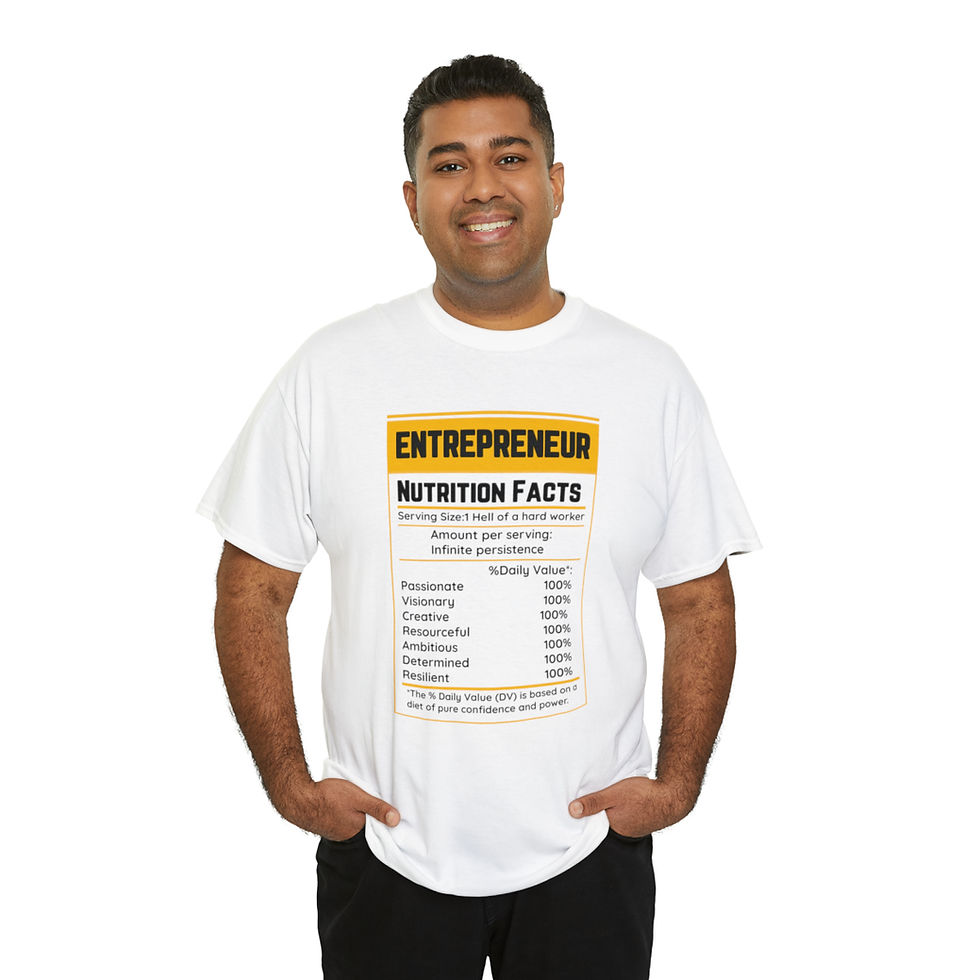 Thumbnail: UNISEX ENTREPRENEUR LABEL T SHIRT