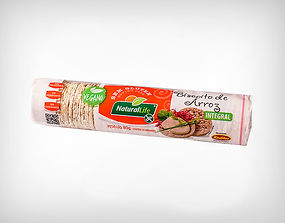 Fornecedor Biscoito de Arroz Integral Mini Sem Glúten Vegano 80g - Natural Life - Kodilar