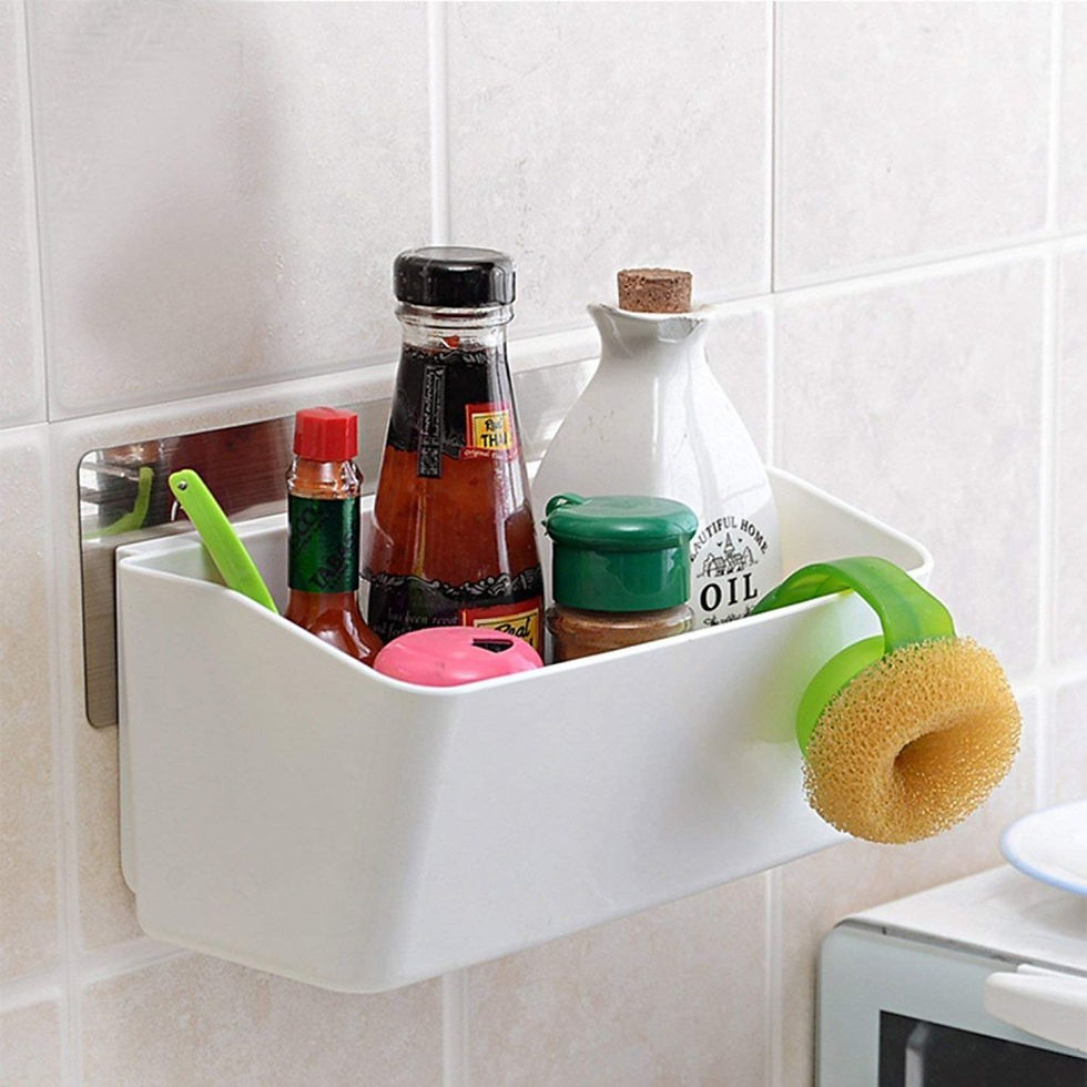 Thumbnail: Large Bathroom Storage Organizer Shelf Magic Sticker Series