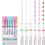 Thumbnail: 6Pcs Line Maker Color Pen Curve Highlighter Pen