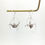 Miniature : Boucles d'oreilles grue cercle en origami