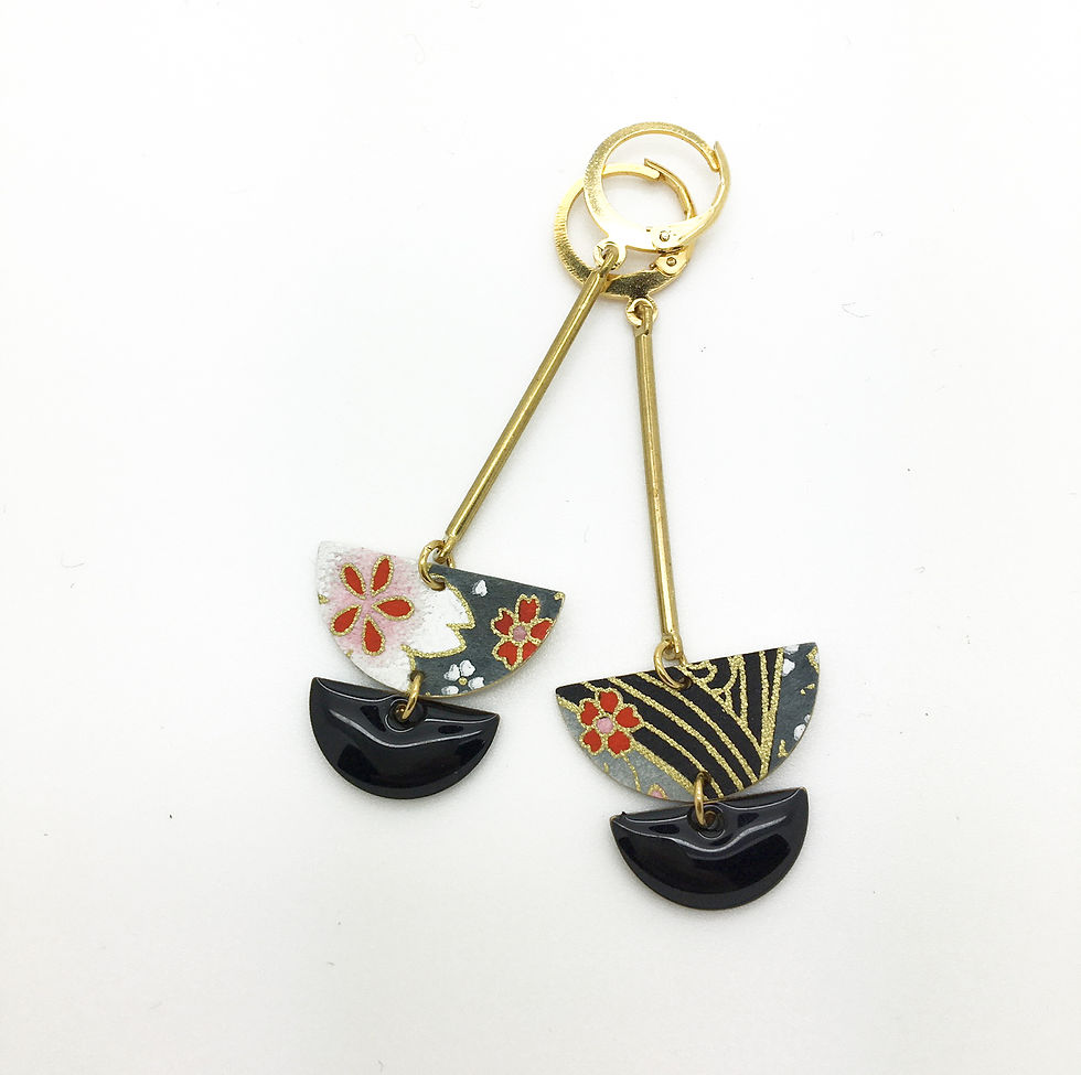 Boucles d'oreilles demi-lune